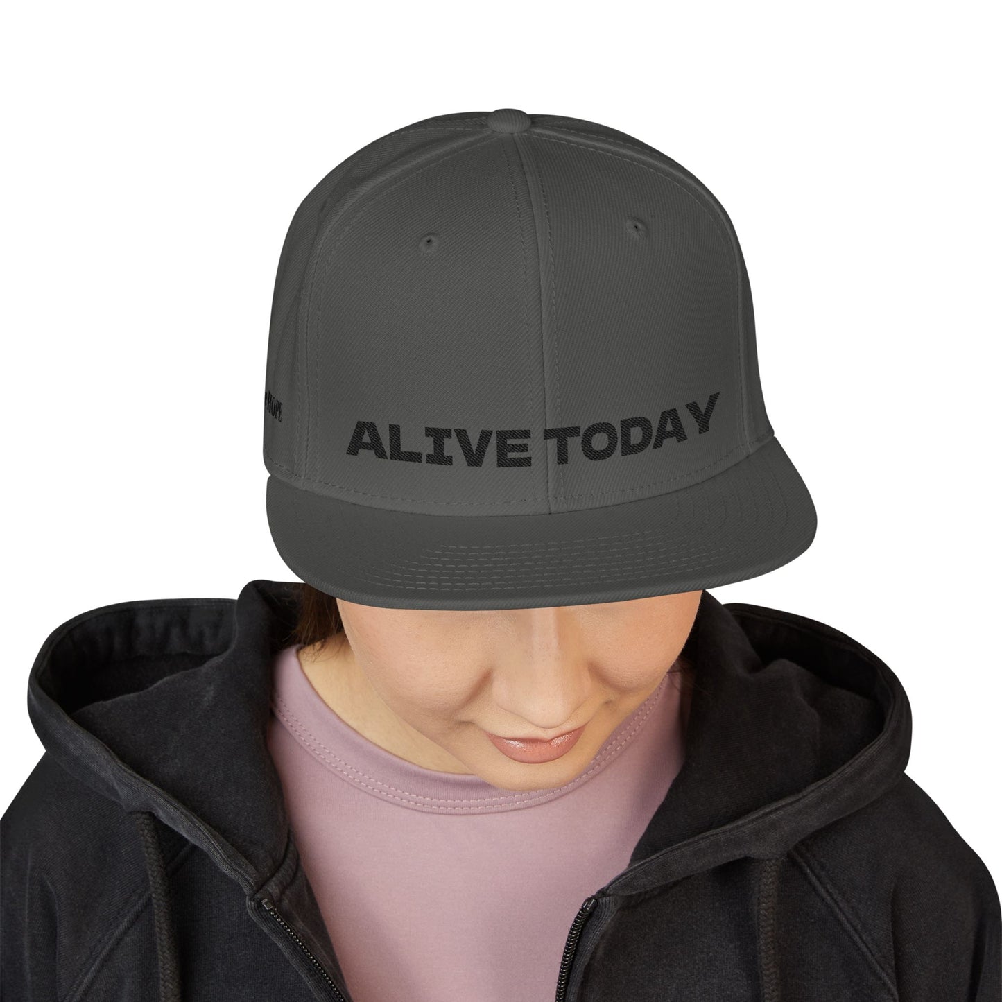"ALIVE TODAY" Snapback Cap, Embroidered Hat, Casual Streetwear (Many color variants)