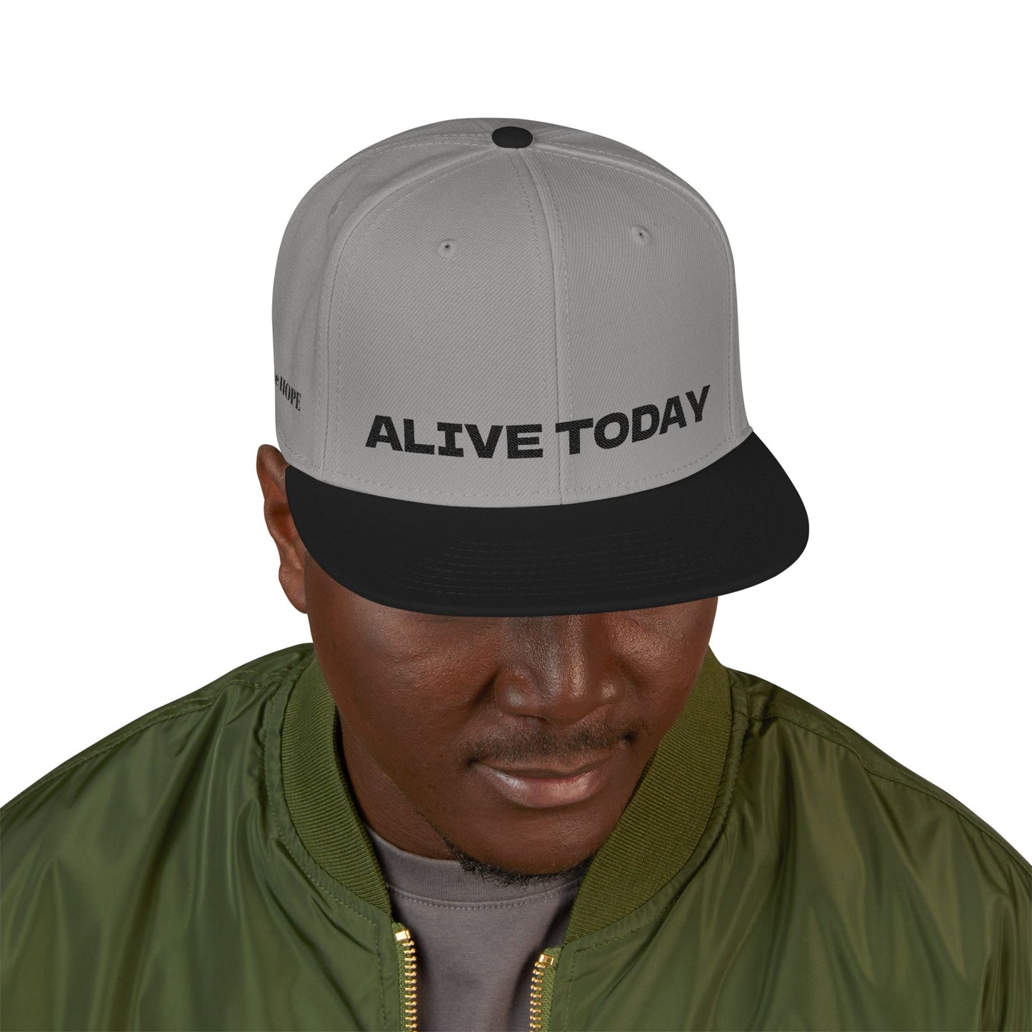 "ALIVE TODAY" Snapback Cap, Embroidered Hat, Casual Streetwear (Many color variants)