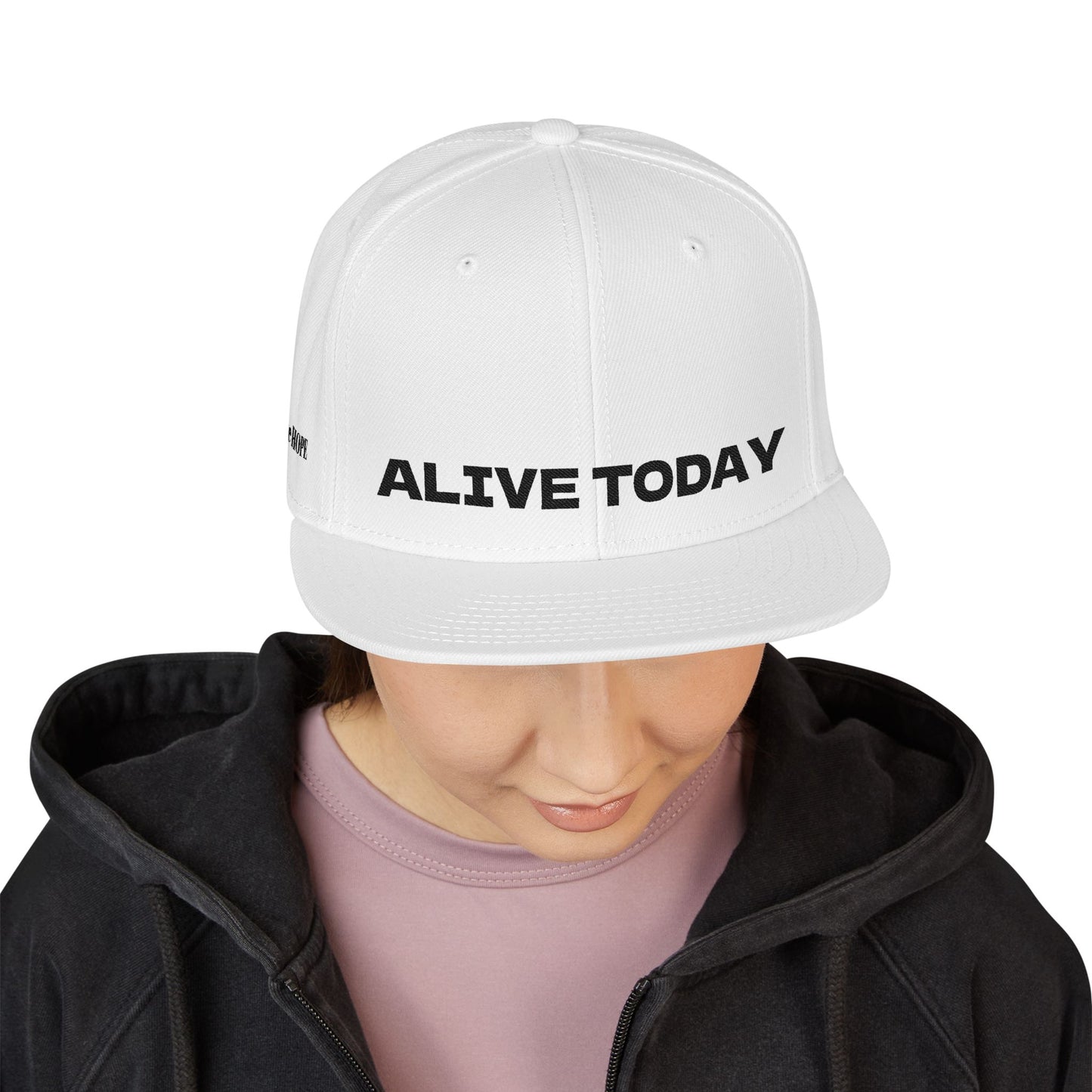 "ALIVE TODAY" Snapback Cap, Embroidered Hat, Casual Streetwear (Many color variants)