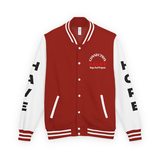 True Punk Have Hope Inspired Unisex Heavyweight Letterman Jacket - Empowering Message "This world ain't got s*** on you." Comes in many color variants!