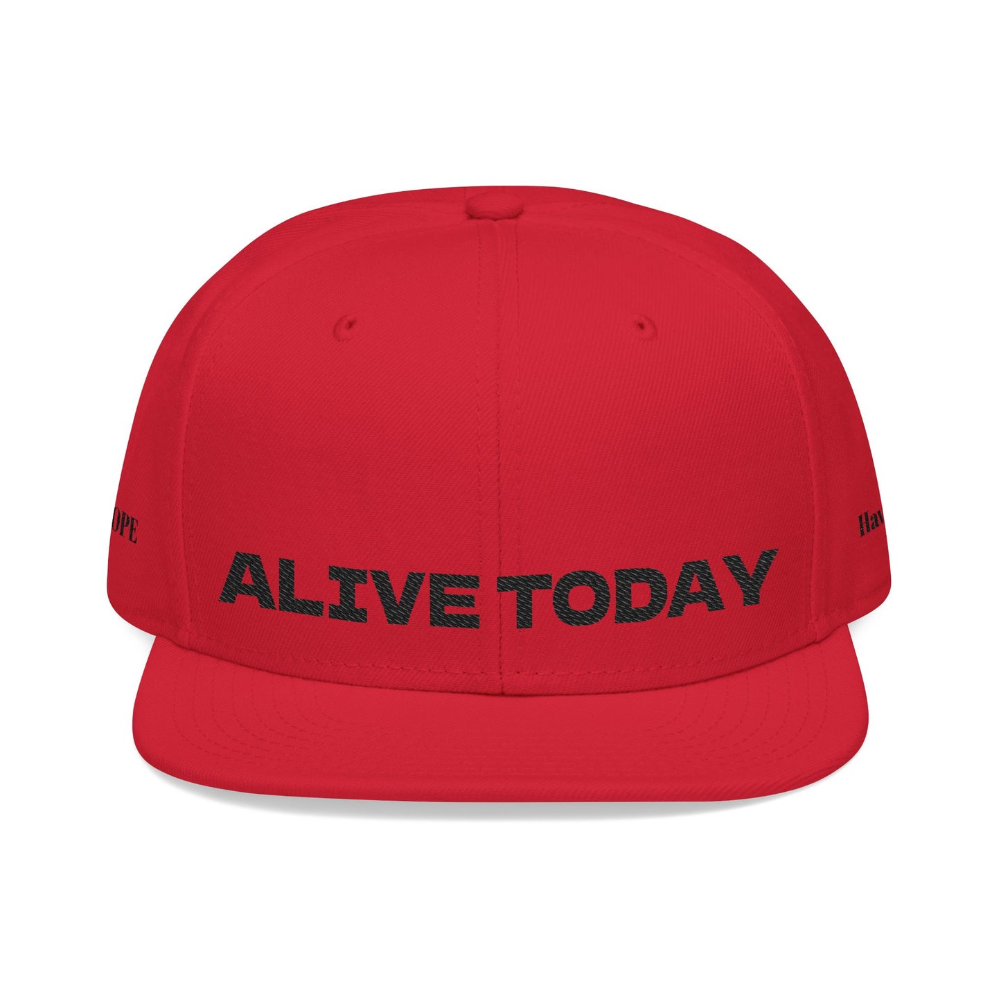 "ALIVE TODAY" Snapback Cap, Embroidered Hat, Casual Streetwear (Many color variants)