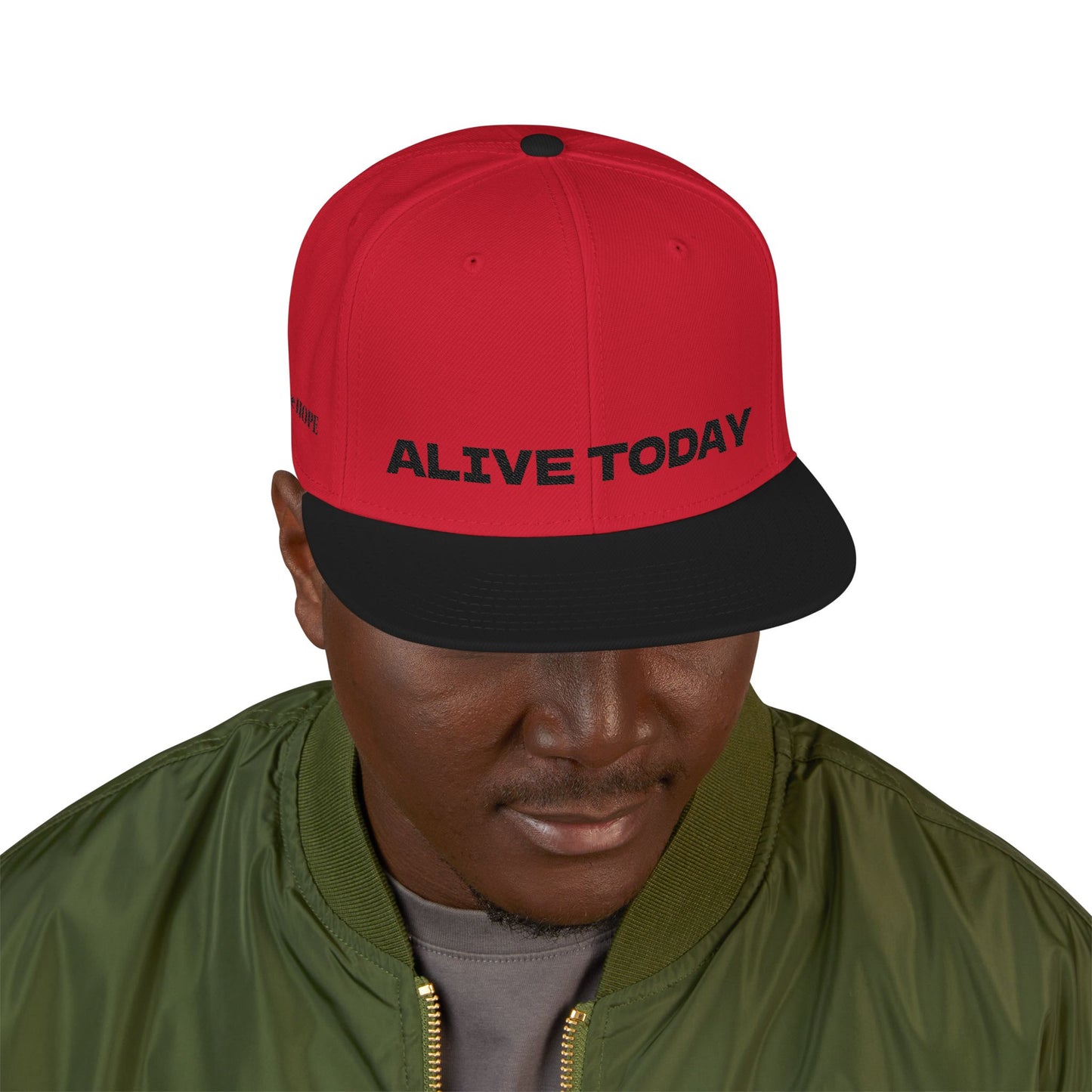 "ALIVE TODAY" Snapback Cap, Embroidered Hat, Casual Streetwear (Many color variants)