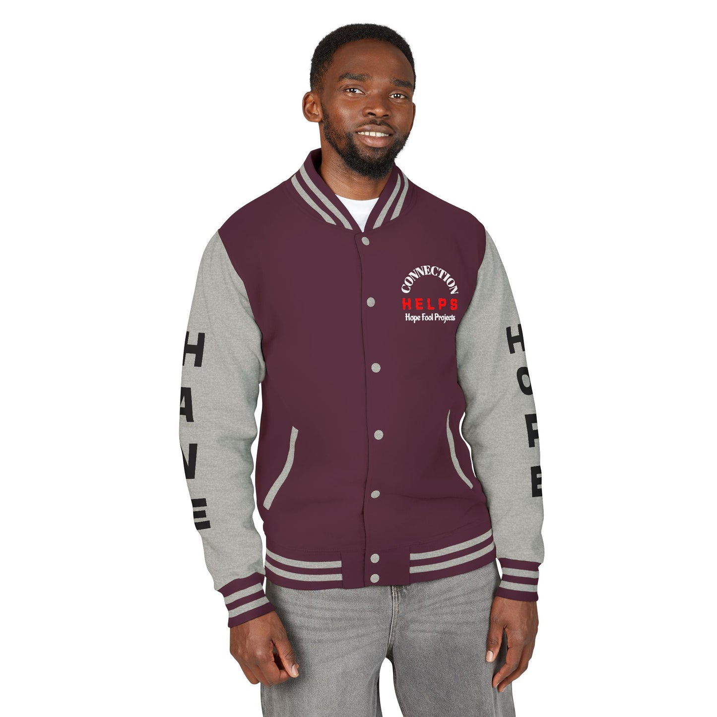 The Survivor Have Hope Inspired Unisex Heavyweight Letterman Jacket - Empowering Message "Make them your B**** instead." Comes in many color variants!