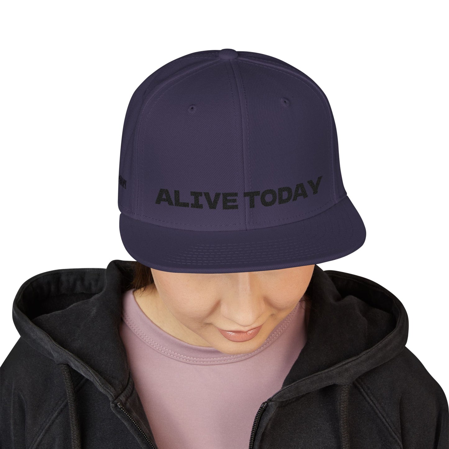 "ALIVE TODAY" Snapback Cap, Embroidered Hat, Casual Streetwear (Many color variants)
