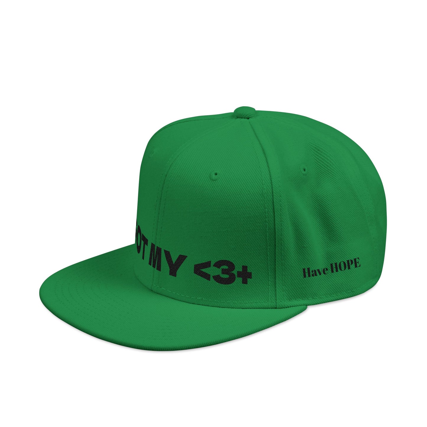 "Got My <3 +" (Got My Heart Positive) Snapback Cap, Embroidered Hat, Casual Streetwear, Gift for Him/Her, (Many color variants)