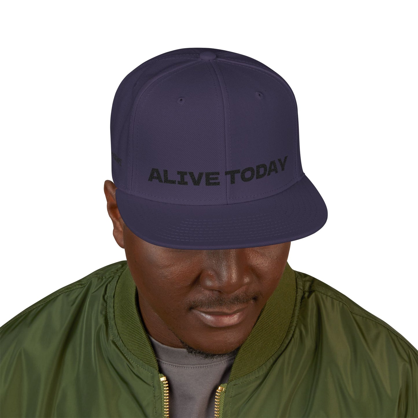 "ALIVE TODAY" Snapback Cap, Embroidered Hat, Casual Streetwear (Many color variants)