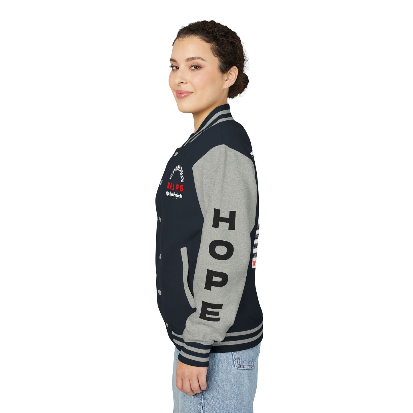 Ride-Or-Die Have Hope Inspired Unisex Heavyweight Letterman Jacket - Empowering Message "YOU'VE F****** GOT THIS." Comes in many color variants!