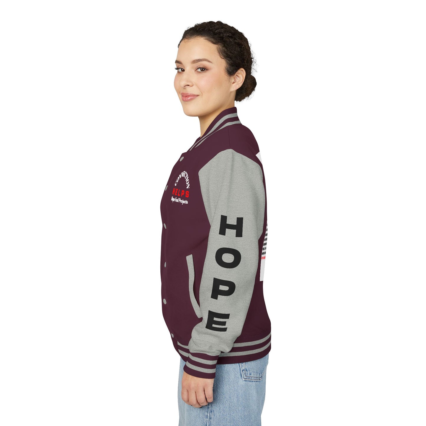 Rule Maker Have Hope Inspired Unisex Heavyweight Letterman Jacket - Empowering Message "IF YOU ARE IN PAIN, HOWL YOUR A** OFF. LET 'EM KNOW." Comes in many color variants!