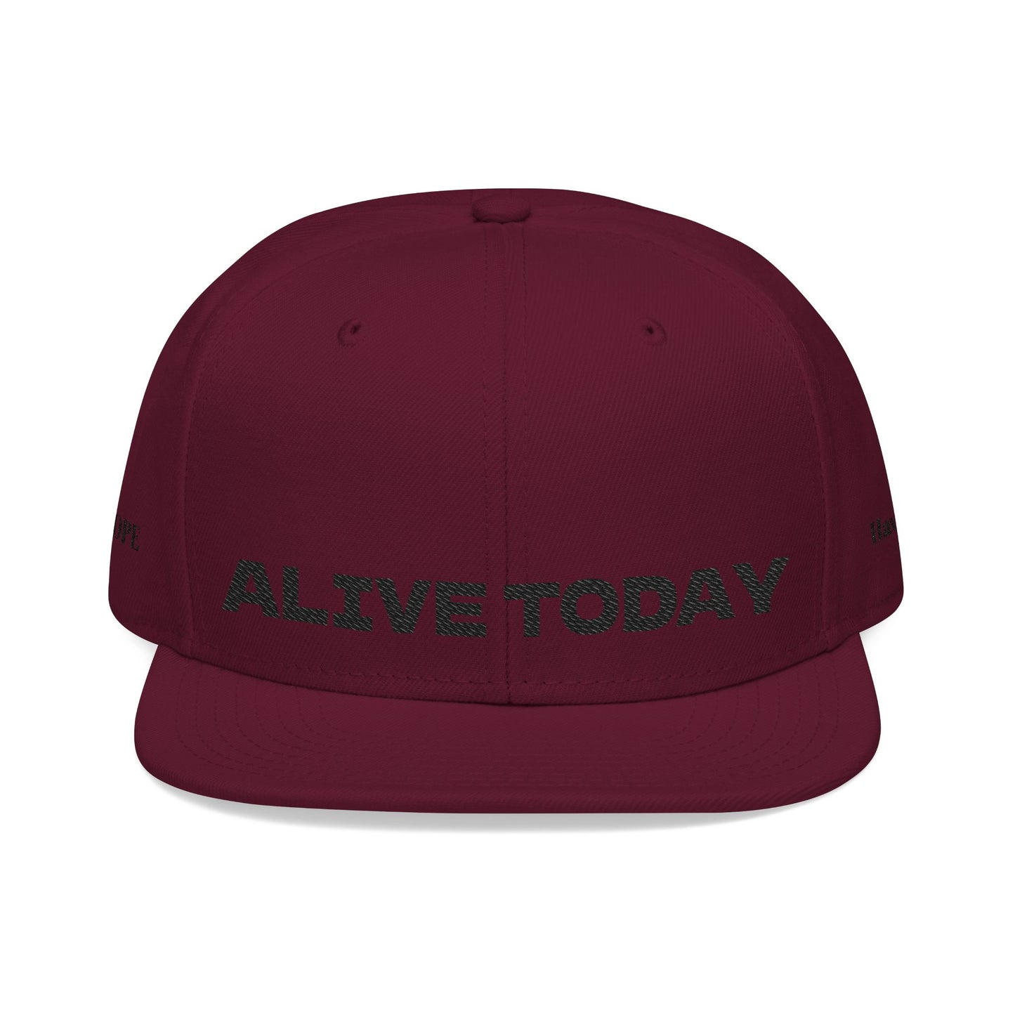 "ALIVE TODAY" Snapback Cap, Embroidered Hat, Casual Streetwear (Many color variants)