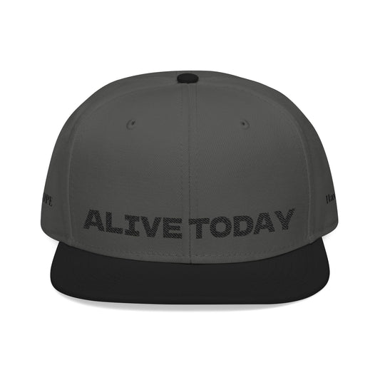 "ALIVE TODAY" Snapback Cap, Embroidered Hat, Casual Streetwear (Many color variants)