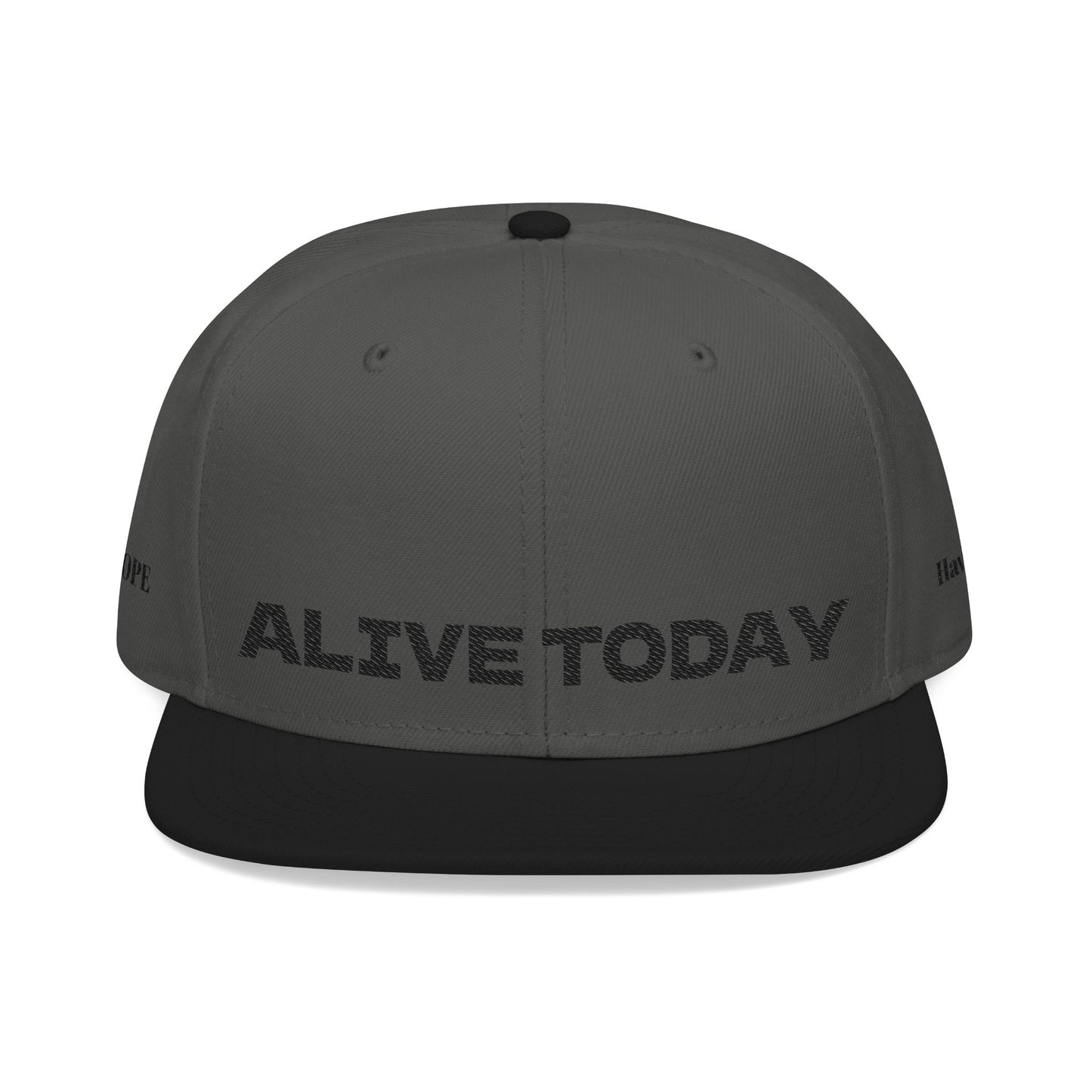 "ALIVE TODAY" Snapback Cap, Embroidered Hat, Casual Streetwear (Many color variants)