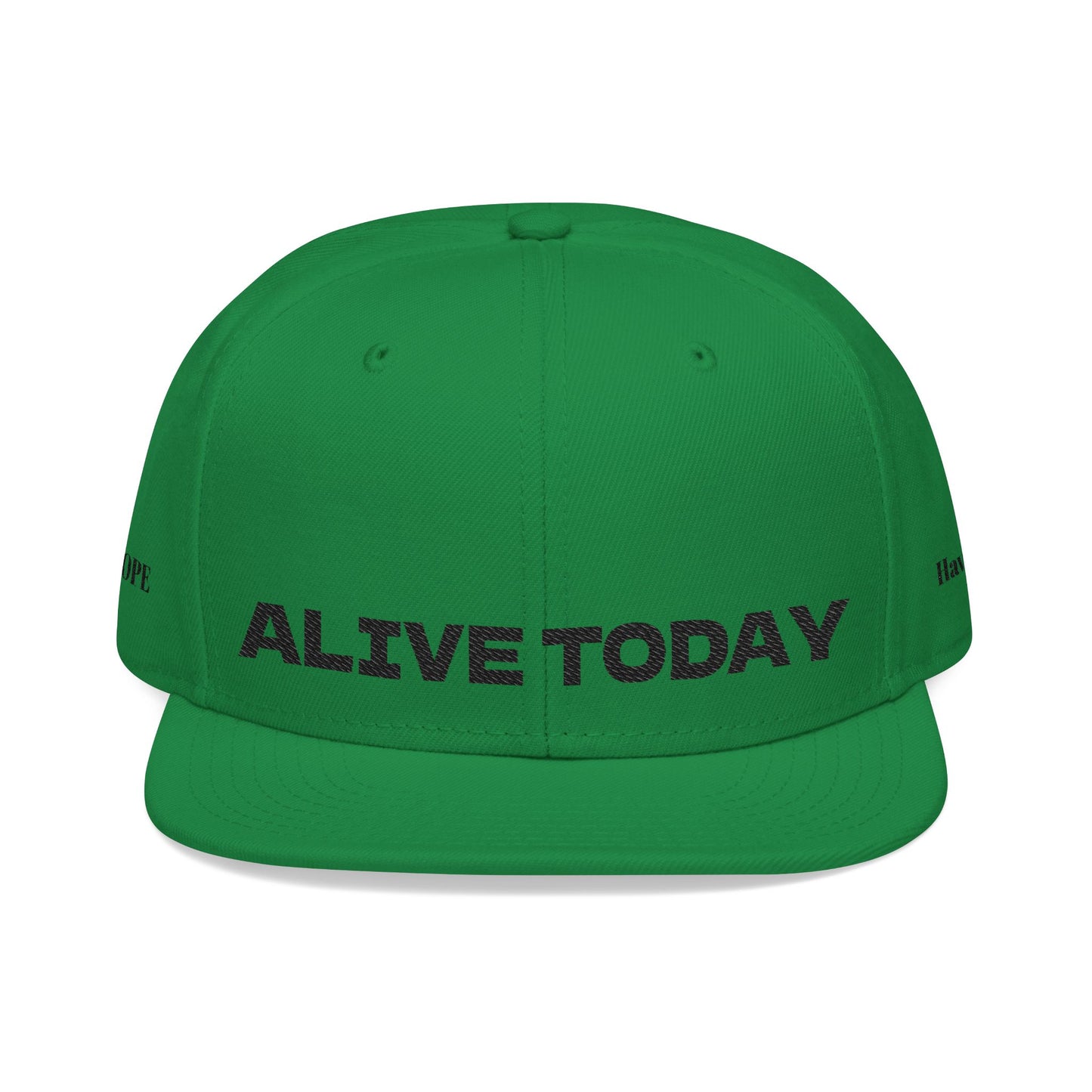 "ALIVE TODAY" Snapback Cap, Embroidered Hat, Casual Streetwear (Many color variants)