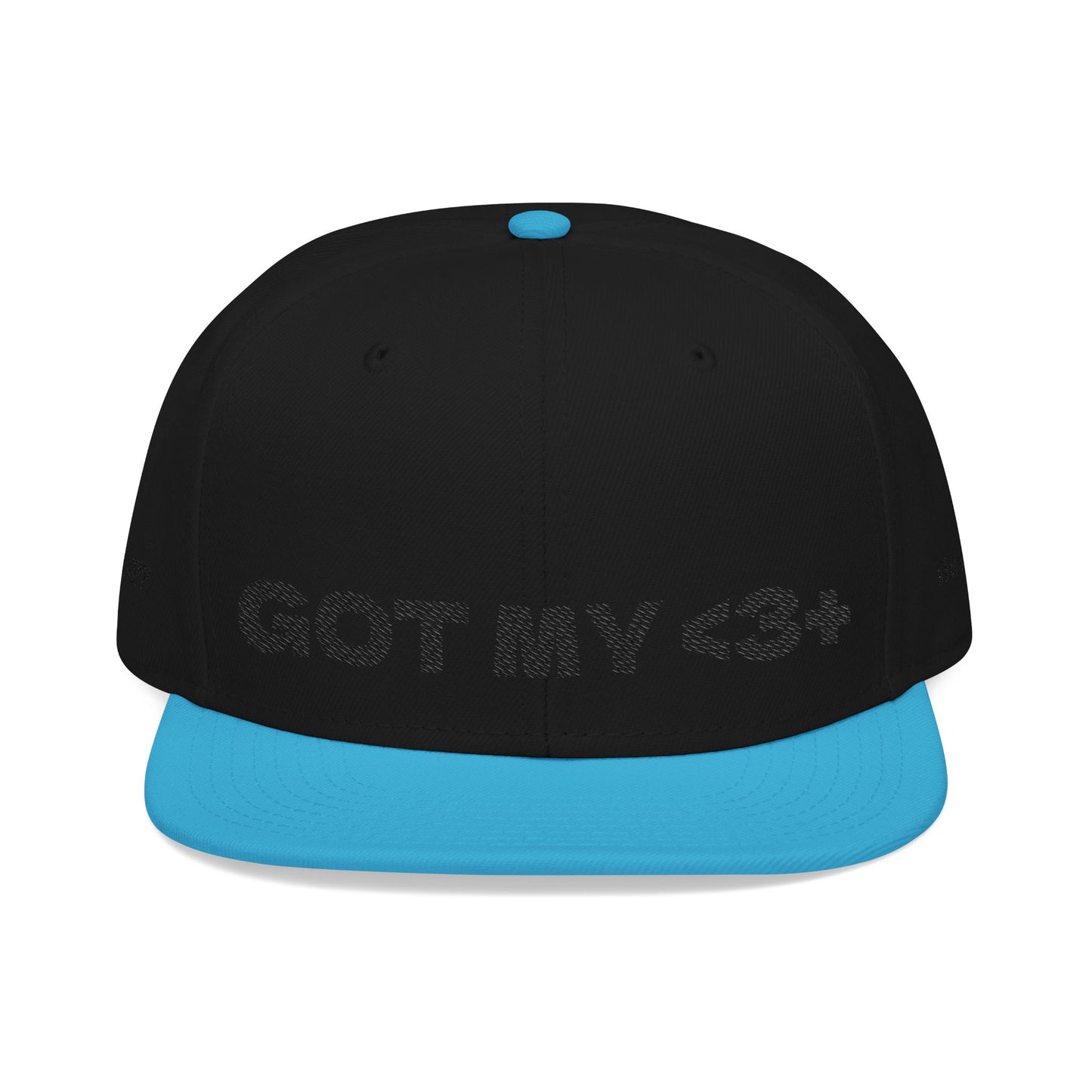 "Got My <3 +" (Got My Heart Positive) Snapback Cap, Embroidered Hat, Casual Streetwear, Gift for Him/Her, (Many color variants)