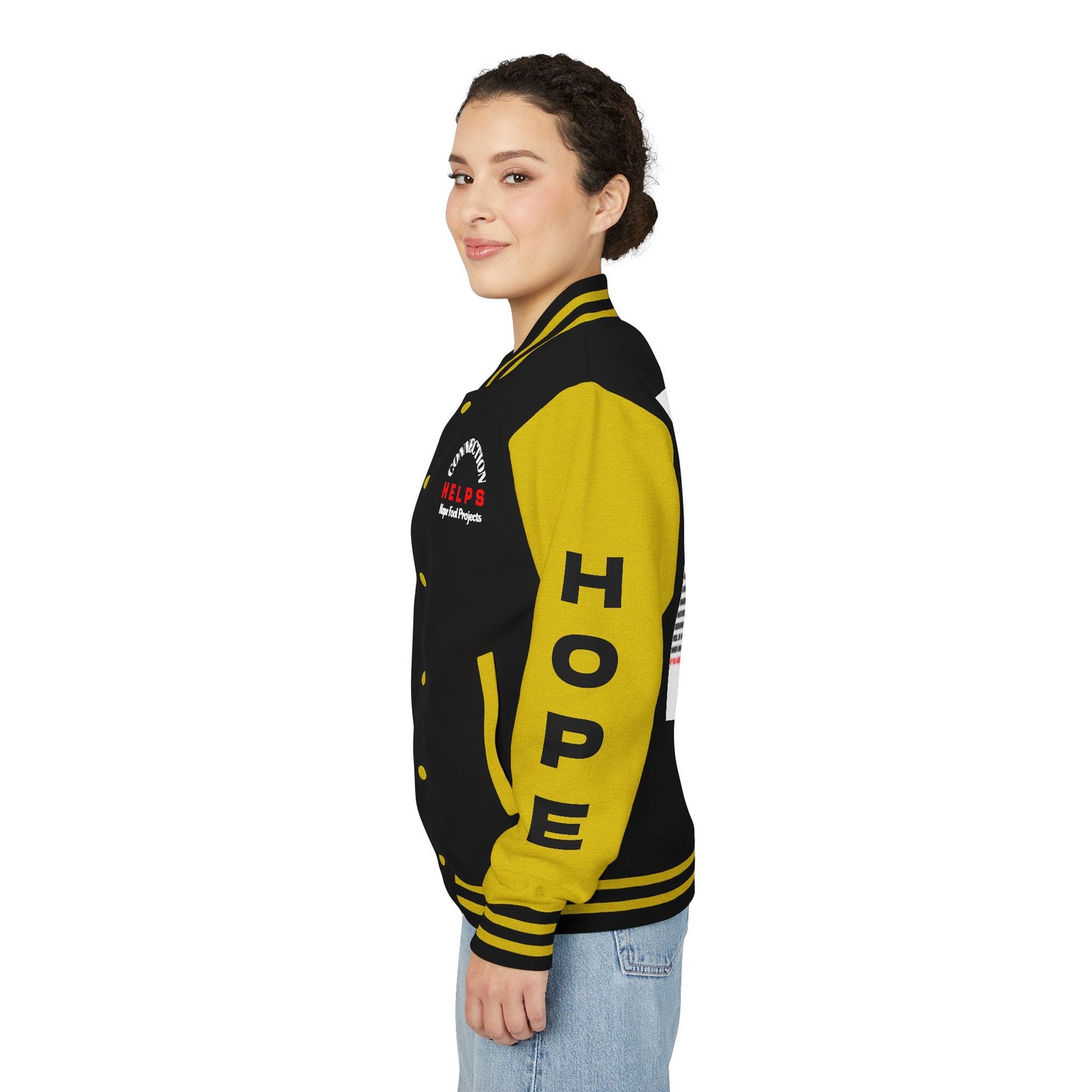 Rule Maker Have Hope Inspired Unisex Heavyweight Letterman Jacket - Empowering Message "IF YOU ARE IN PAIN, HOWL YOUR A** OFF. LET 'EM KNOW." Comes in many color variants!