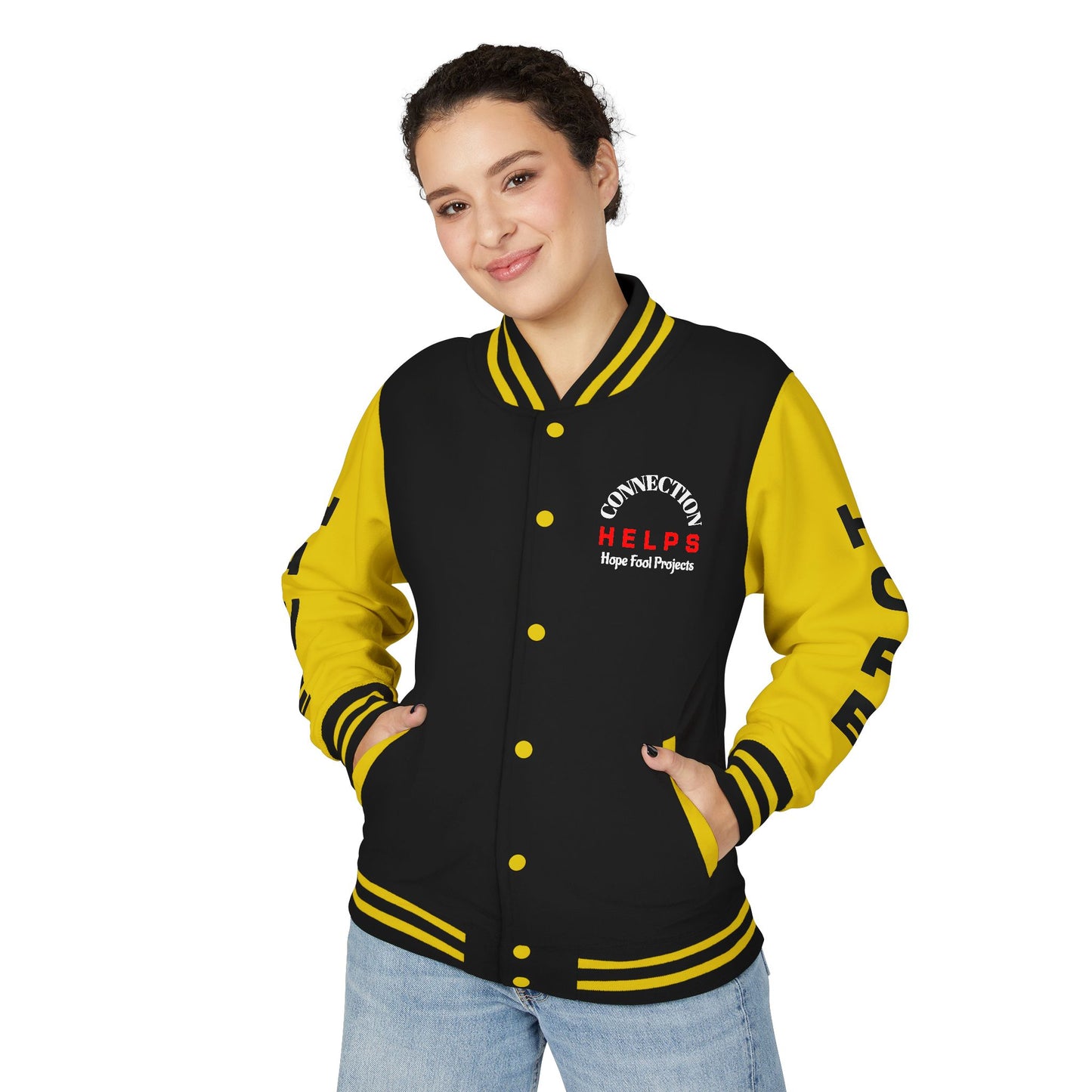 The Survivor Have Hope Inspired Unisex Heavyweight Letterman Jacket - Empowering Message "Make them your B**** instead." Comes in many color variants!