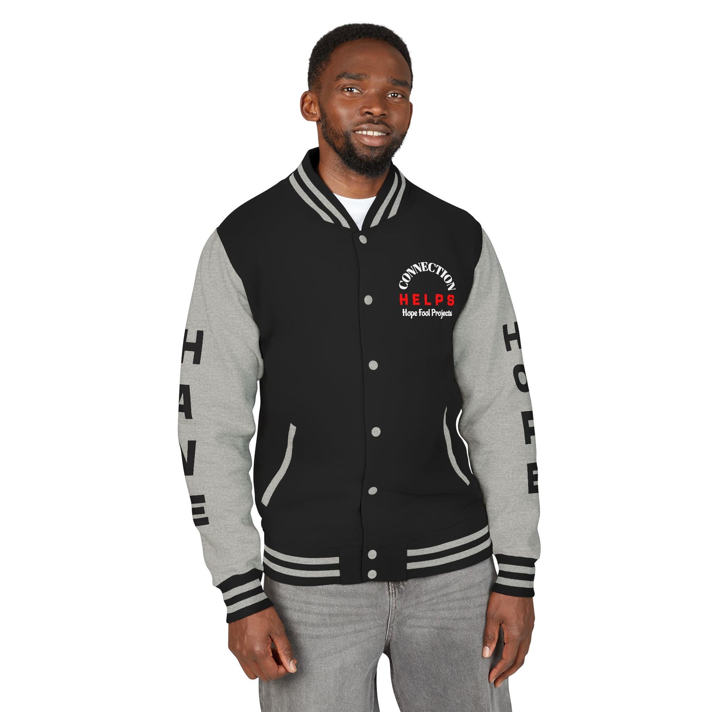 Rule Maker Have Hope Inspired Unisex Heavyweight Letterman Jacket - Empowering Message "IF YOU ARE IN PAIN, HOWL YOUR A** OFF. LET 'EM KNOW." Comes in many color variants!