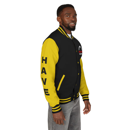 The Survivor Have Hope Inspired Unisex Heavyweight Letterman Jacket - Empowering Message "Make them your B**** instead." Comes in many color variants!