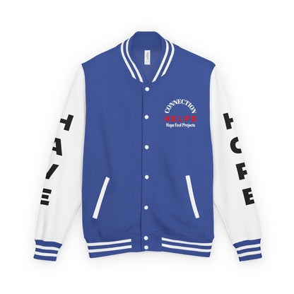 True Punk Have Hope Inspired Unisex Heavyweight Letterman Jacket - Empowering Message "This world ain't got s*** on you." Comes in many color variants!