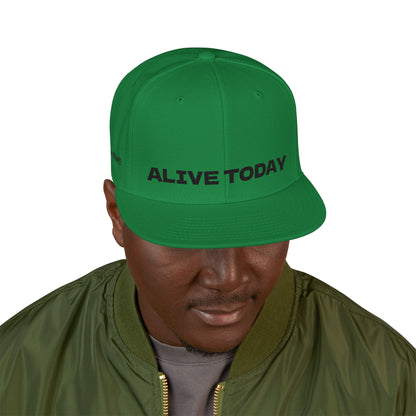 "ALIVE TODAY" Snapback Cap, Embroidered Hat, Casual Streetwear (Many color variants)