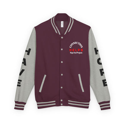 From Here On Have Hope Inspired Unisex Heavyweight Letterman Jacket - Empowering Message "You know D*** well you can do it." Comes in many color variants!