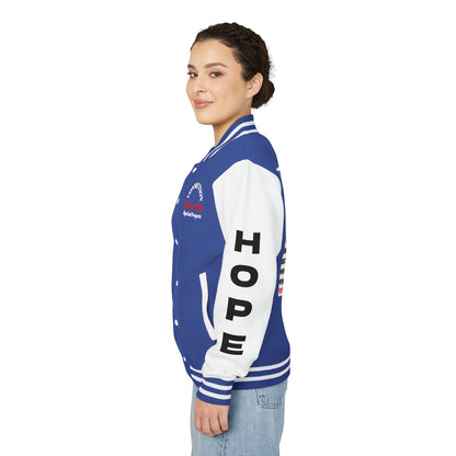 Ride-Or-Die Have Hope Inspired Unisex Heavyweight Letterman Jacket - Empowering Message "YOU'VE F****** GOT THIS." Comes in many color variants!