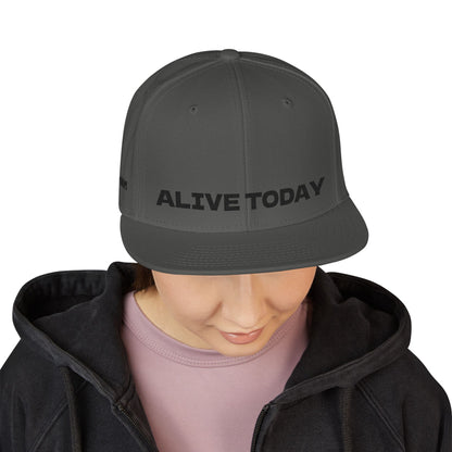 "ALIVE TODAY" Snapback Cap, Embroidered Hat, Casual Streetwear (Many color variants)