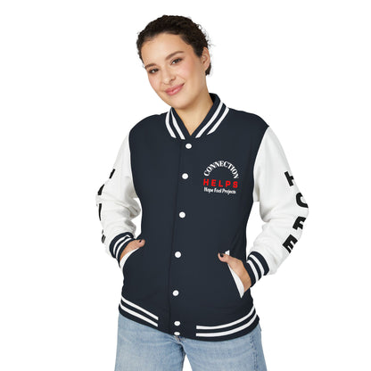 From Here On Have Hope Inspired Unisex Heavyweight Letterman Jacket - Empowering Message "You know D*** well you can do it." Comes in many color variants!