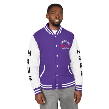 True Punk Have Hope Inspired Unisex Heavyweight Letterman Jacket - Empowering Message "This world ain't got s*** on you." Comes in many color variants!