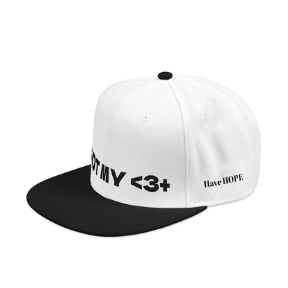 "Got My <3 +" (Got My Heart Positive) Snapback Cap, Embroidered Hat, Casual Streetwear, Gift for Him/Her, (Many color variants)