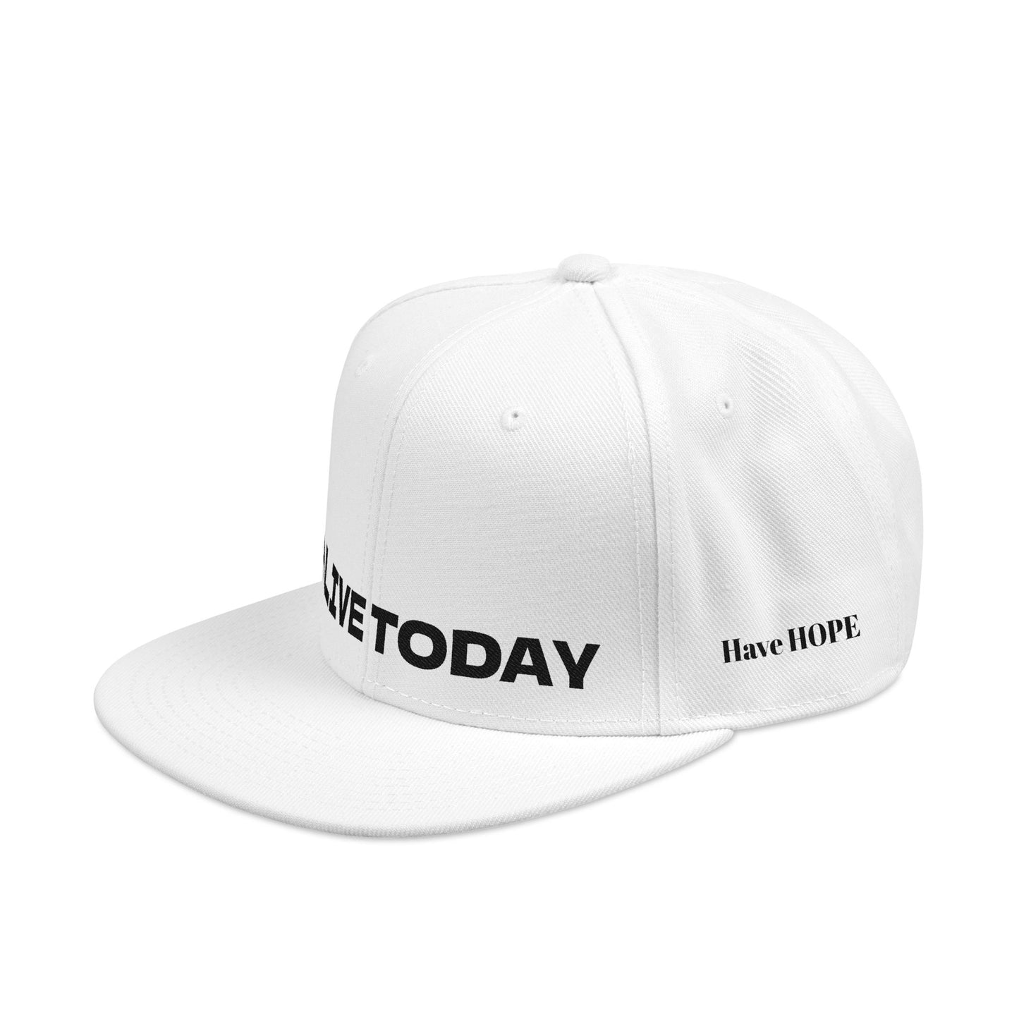 "ALIVE TODAY" Snapback Cap, Embroidered Hat, Casual Streetwear (Many color variants)