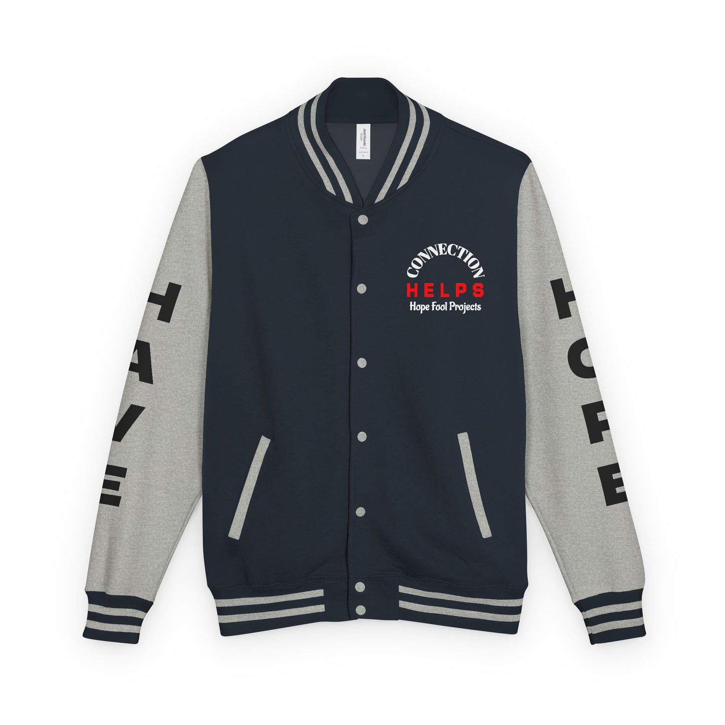 Rule Maker Have Hope Inspired Unisex Heavyweight Letterman Jacket - Empowering Message "IF YOU ARE IN PAIN, HOWL YOUR A** OFF. LET 'EM KNOW." Comes in many color variants!