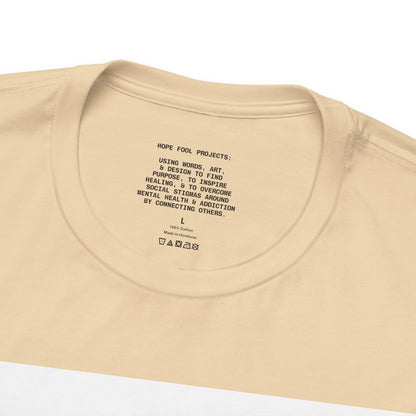 True Punk Motivational Messaging Variants are in Pink, Red, Cream, Yellow, Orange, and Brown "This world ain't got s*** on you." Unisex Jersey Short Sleeve Tee (Color Group 2of4)