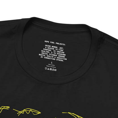 "ANXIETY THE TRULY RELENTLESS AMPLIFIER OF THOUGHTS..." - Anxiety ( Coffee ) Monster Unisex Jersey Short Sleeve Tee