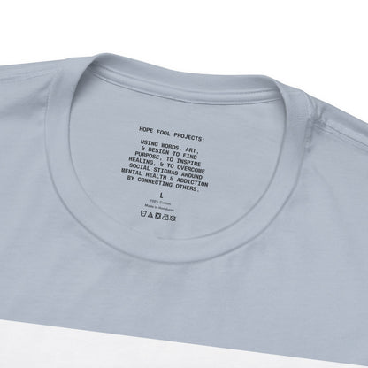 Rule Breaker Motivational Messaging Variants of Blue "STOP BEING SO D*** HARD ON YOURSELF." Unisex Jersey Short Sleeve Tee (Color Group 4of4)