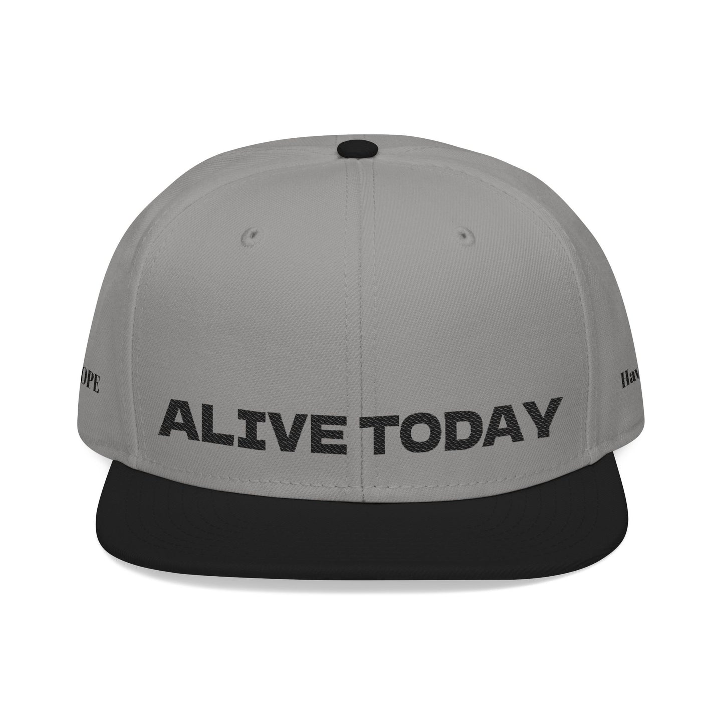 "ALIVE TODAY" Snapback Cap, Embroidered Hat, Casual Streetwear (Many color variants)