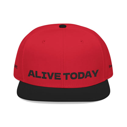 "ALIVE TODAY" Snapback Cap, Embroidered Hat, Casual Streetwear (Many color variants)