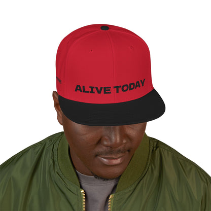 "ALIVE TODAY" Snapback Cap, Embroidered Hat, Casual Streetwear (Many color variants)