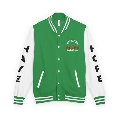 From Here On Have Hope Inspired Unisex Heavyweight Letterman Jacket - Empowering Message "You know D*** well you can do it." Comes in many color variants!