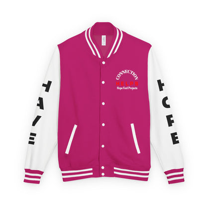 True Punk Have Hope Inspired Unisex Heavyweight Letterman Jacket - Empowering Message "This world ain't got s*** on you." Comes in many color variants!