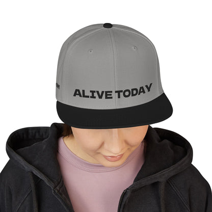 "ALIVE TODAY" Snapback Cap, Embroidered Hat, Casual Streetwear (Many color variants)
