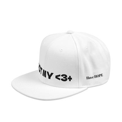 "Got My <3 +" (Got My Heart Positive) Snapback Cap, Embroidered Hat, Casual Streetwear, Gift for Him/Her, (Many color variants)