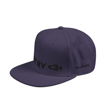 "Got My <3 +" (Got My Heart Positive) Snapback Cap, Embroidered Hat, Casual Streetwear, Gift for Him/Her, (Many color variants)