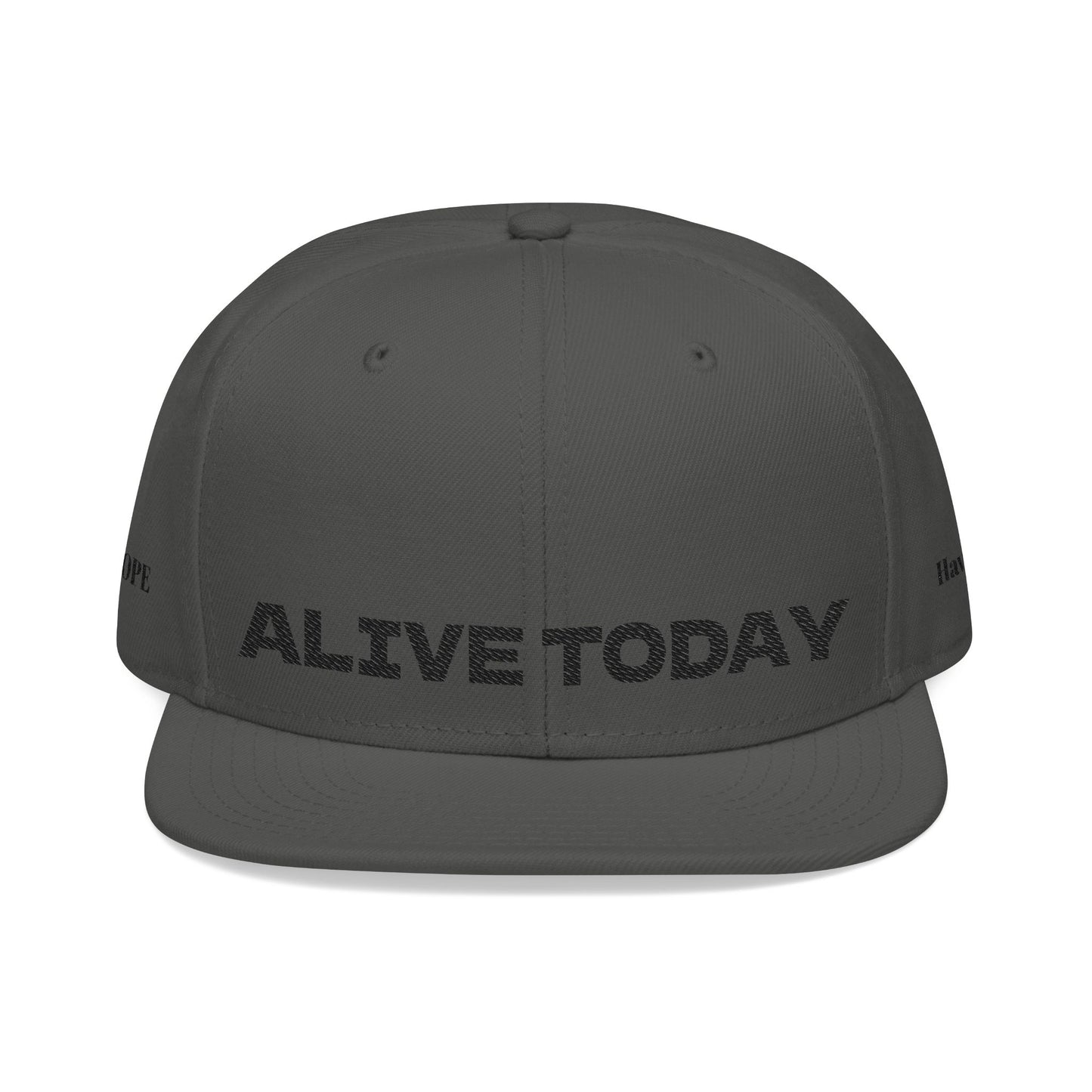 "ALIVE TODAY" Snapback Cap, Embroidered Hat, Casual Streetwear (Many color variants)