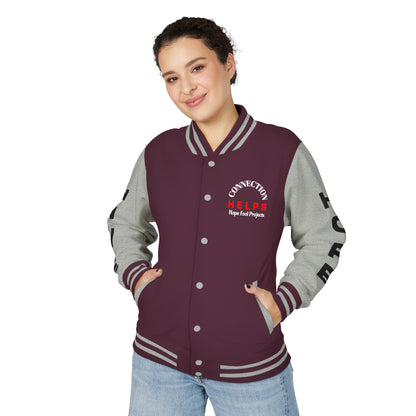True Punk Have Hope Inspired Unisex Heavyweight Letterman Jacket - Empowering Message "This world ain't got s*** on you." Comes in many color variants!