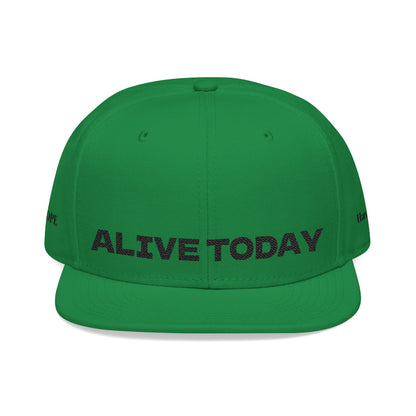 "ALIVE TODAY" Snapback Cap, Embroidered Hat, Casual Streetwear (Many color variants)