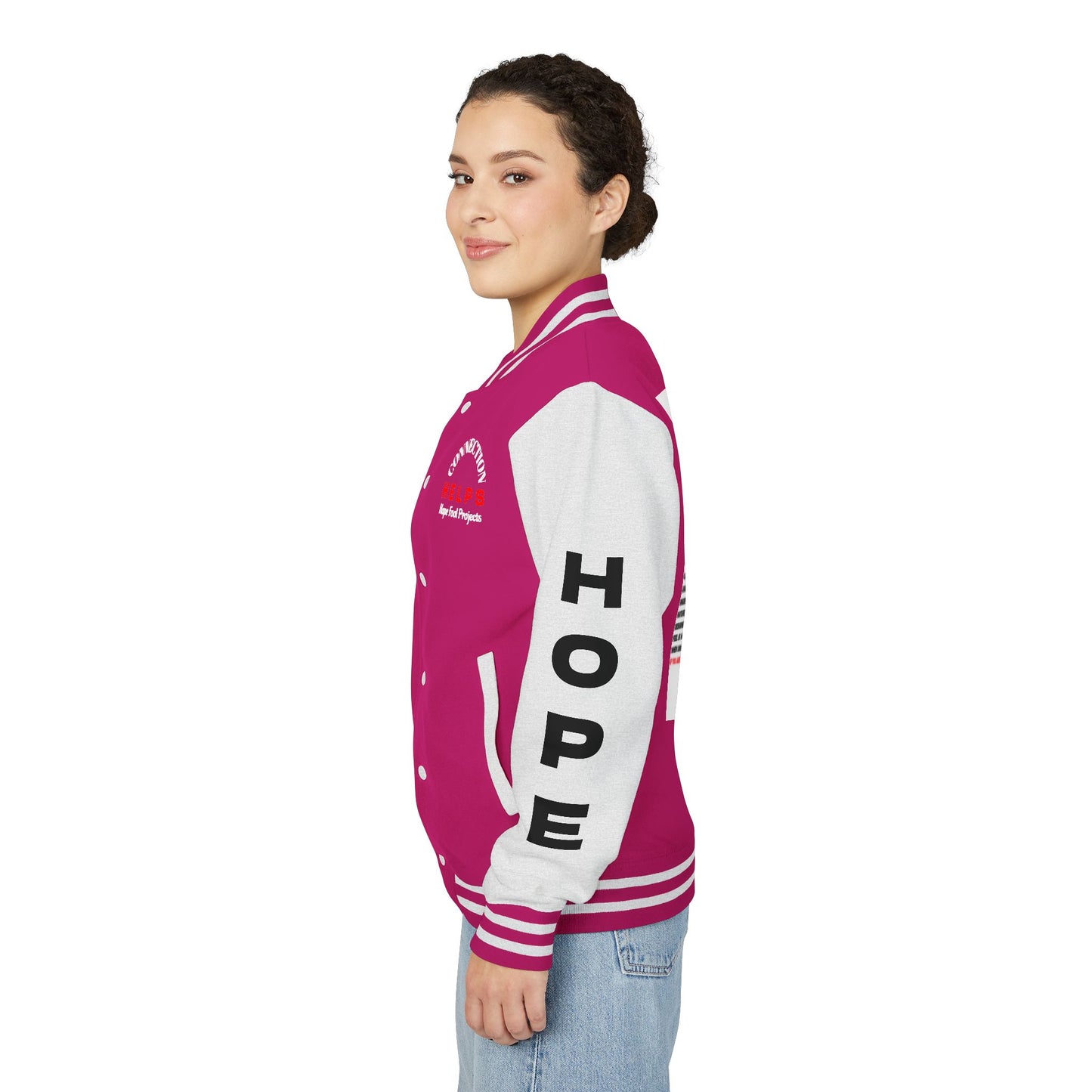 Rule Maker Have Hope Inspired Unisex Heavyweight Letterman Jacket - Empowering Message "IF YOU ARE IN PAIN, HOWL YOUR A** OFF. LET 'EM KNOW." Comes in many color variants!