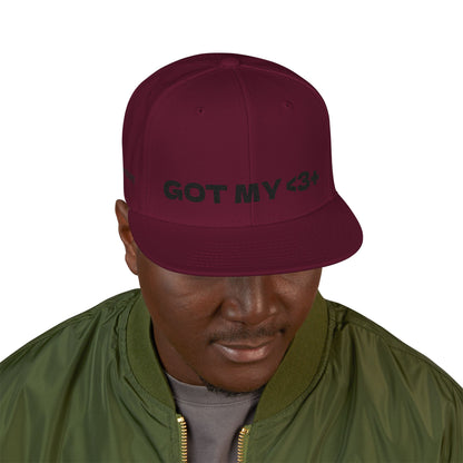 "Got My <3 +" (Got My Heart Positive) Snapback Cap, Embroidered Hat, Casual Streetwear, Gift for Him/Her, (Many color variants)