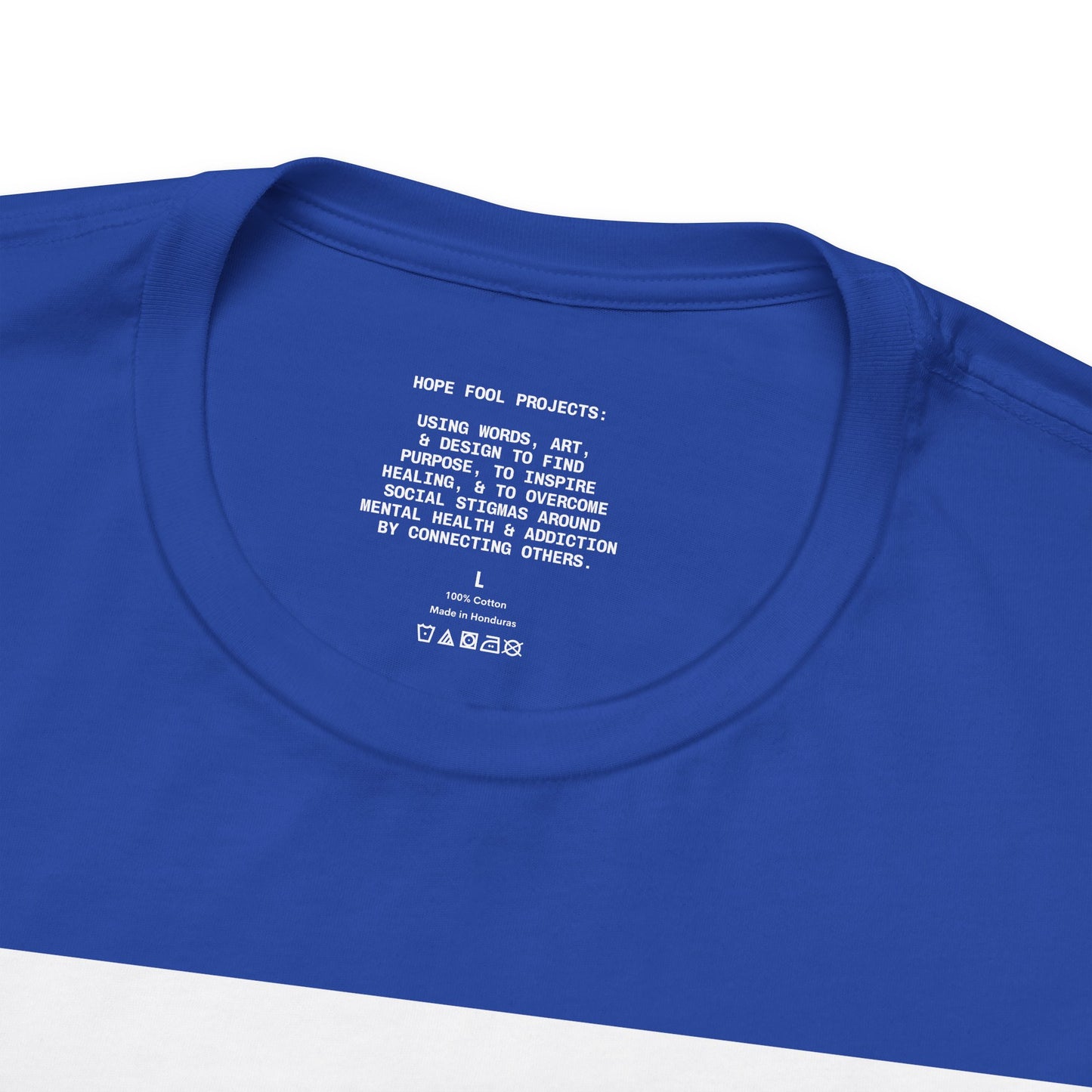 Rule Breaker Motivational Messaging Variants of Blue "STOP BEING SO D*** HARD ON YOURSELF." Unisex Jersey Short Sleeve Tee (Color Group 4of4)