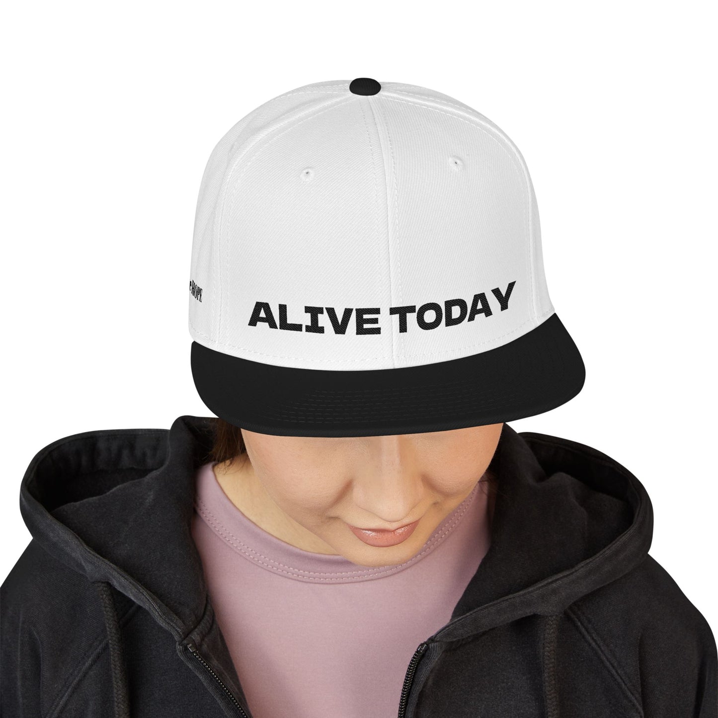 "ALIVE TODAY" Snapback Cap, Embroidered Hat, Casual Streetwear (Many color variants)