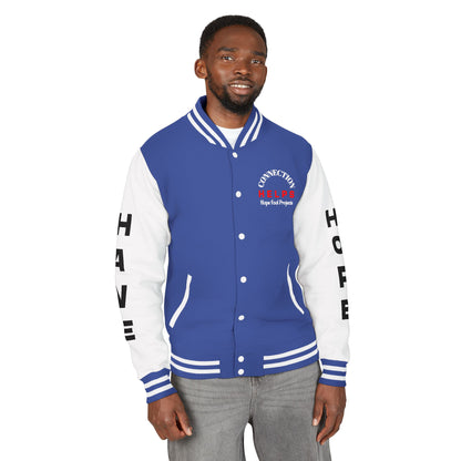 Rule Maker Have Hope Inspired Unisex Heavyweight Letterman Jacket - Empowering Message "IF YOU ARE IN PAIN, HOWL YOUR A** OFF. LET 'EM KNOW." Comes in many color variants!